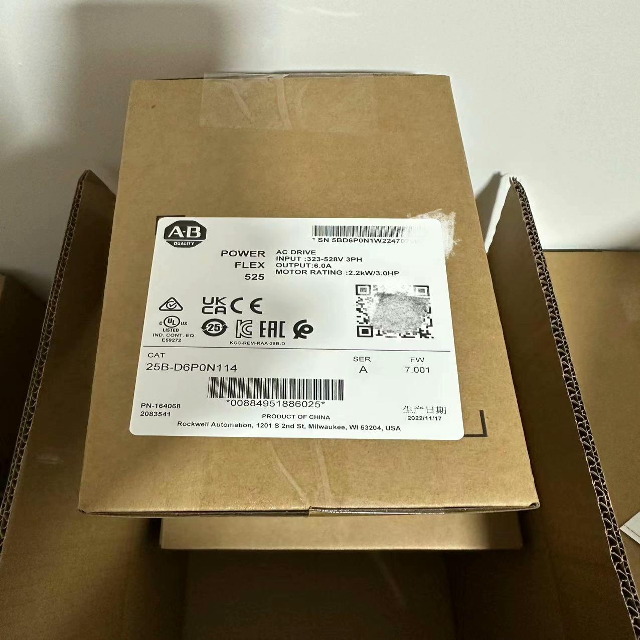 AB变频器25B-D6P0N114全新原装正品现货,实采联系