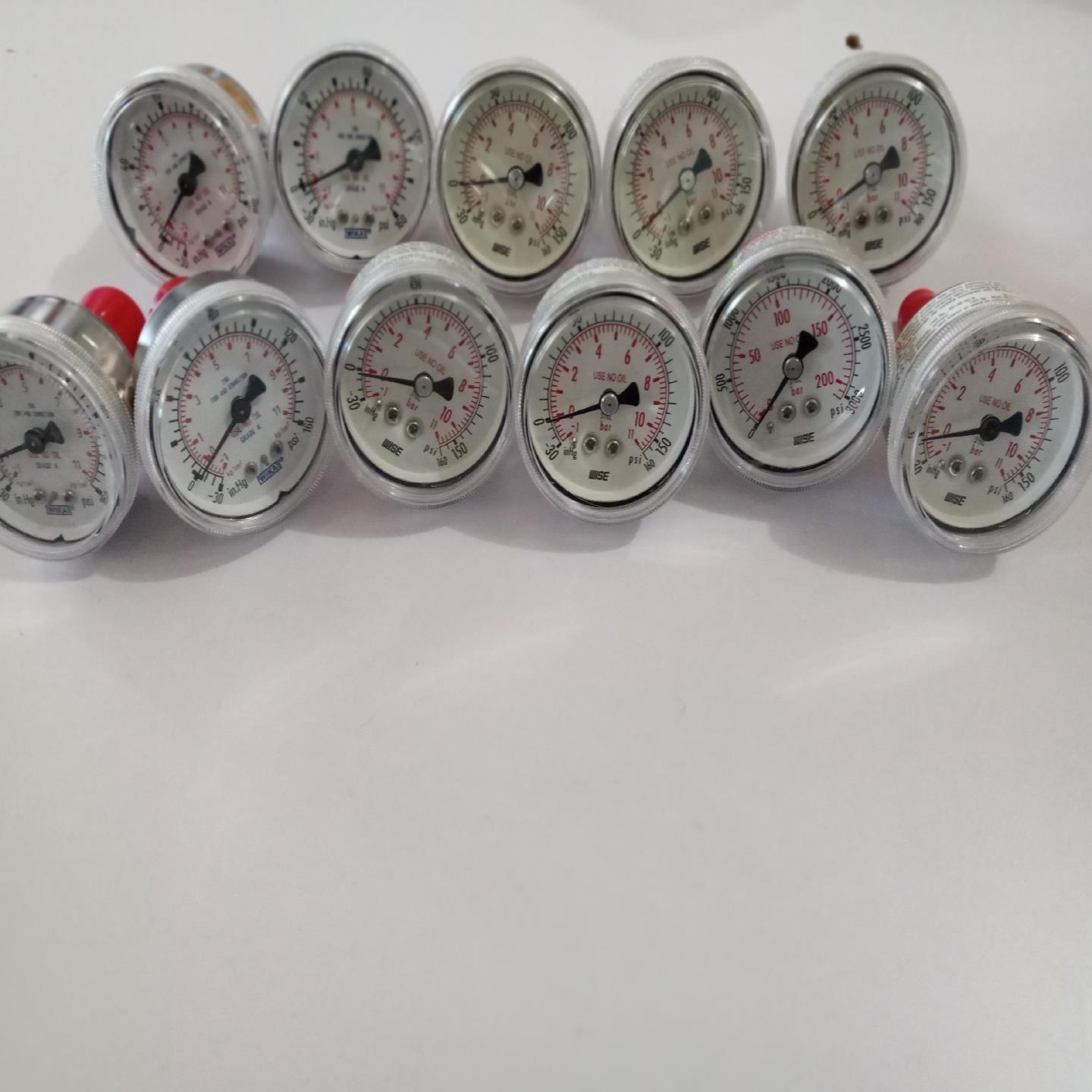 WISE WIKA威卡直接式压力表  背接式特气压力表 轴向