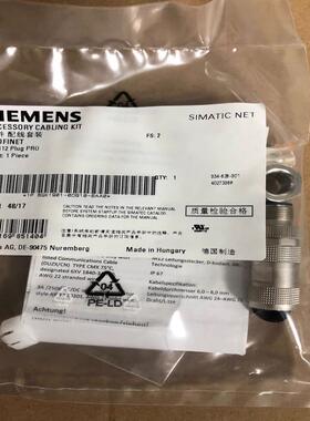 （设备配件）6GK1901-0DB10-6AA0  西门子M12插头，4