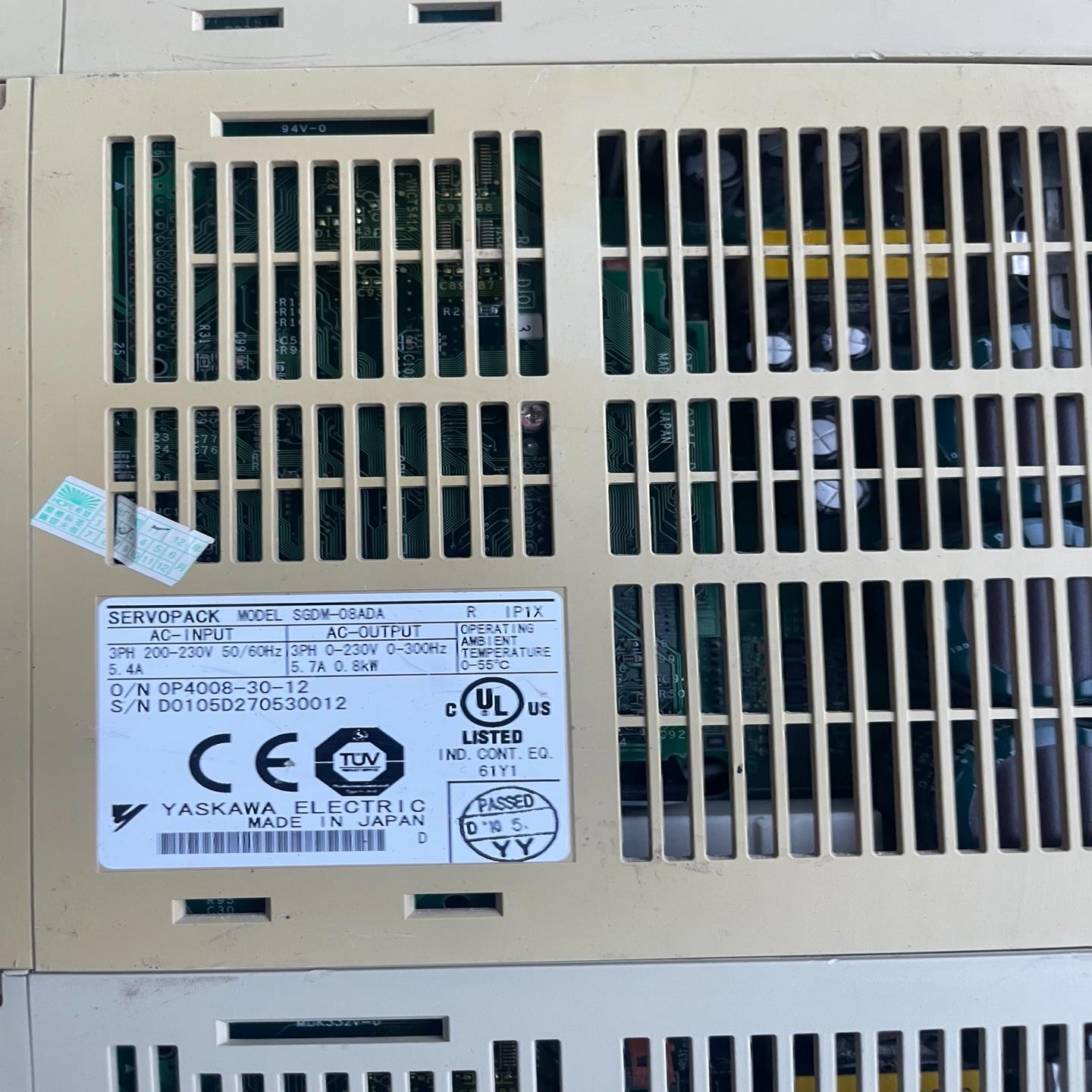 YASKAWA/安川 安川驱动 SGDM-08ADA  实物(崽崽配件）