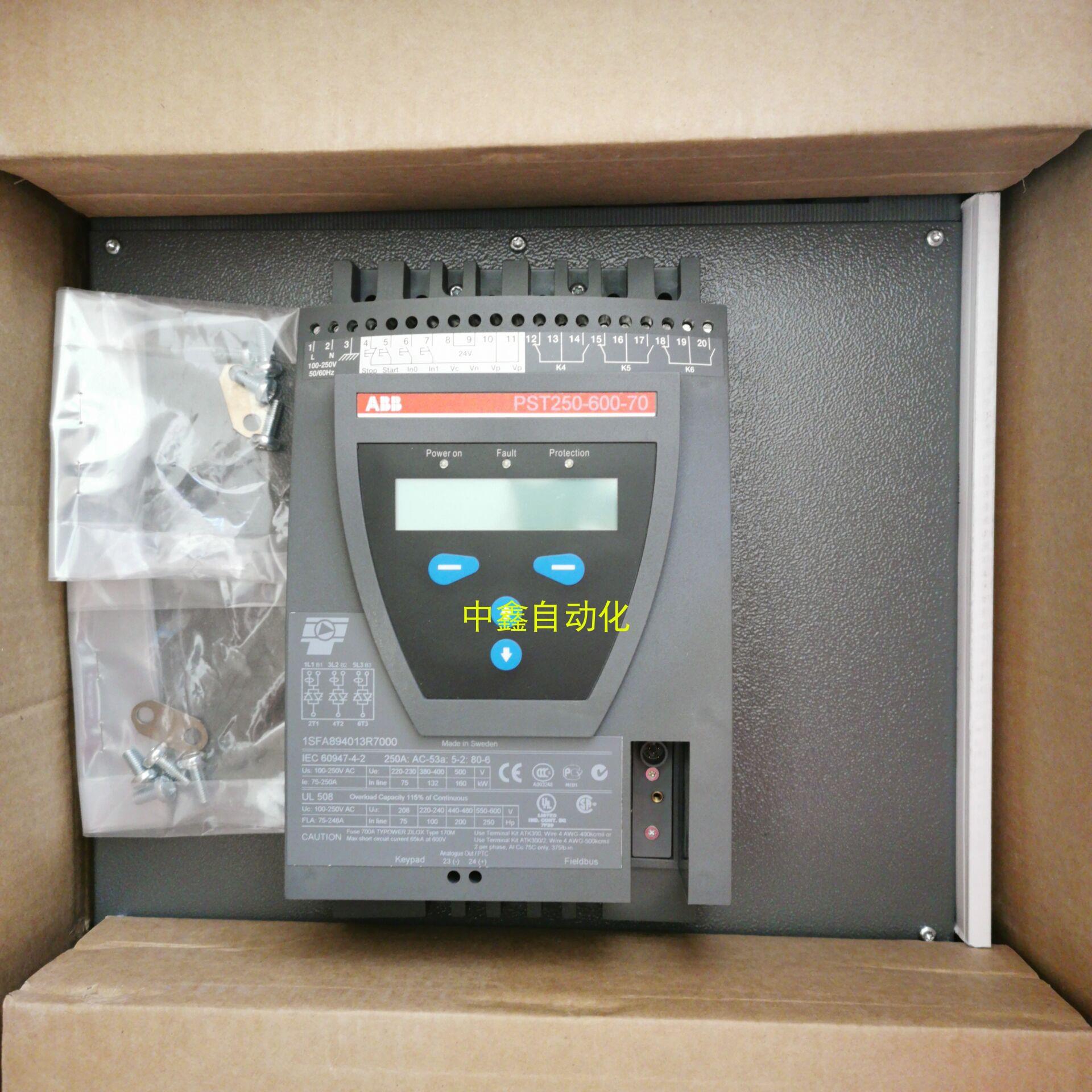 ABB软起动器PST 250-600-70 132KW 1SFA894013R7000议价