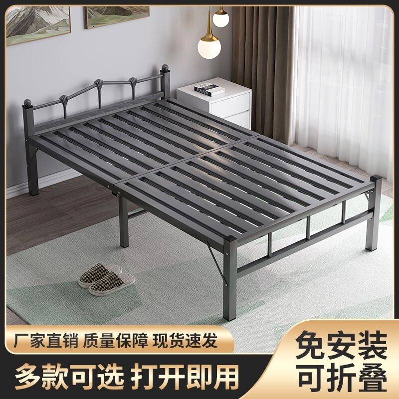 折叠床单人床家用简易床办公室午睡神器宿舍可携式午休小床加固铁