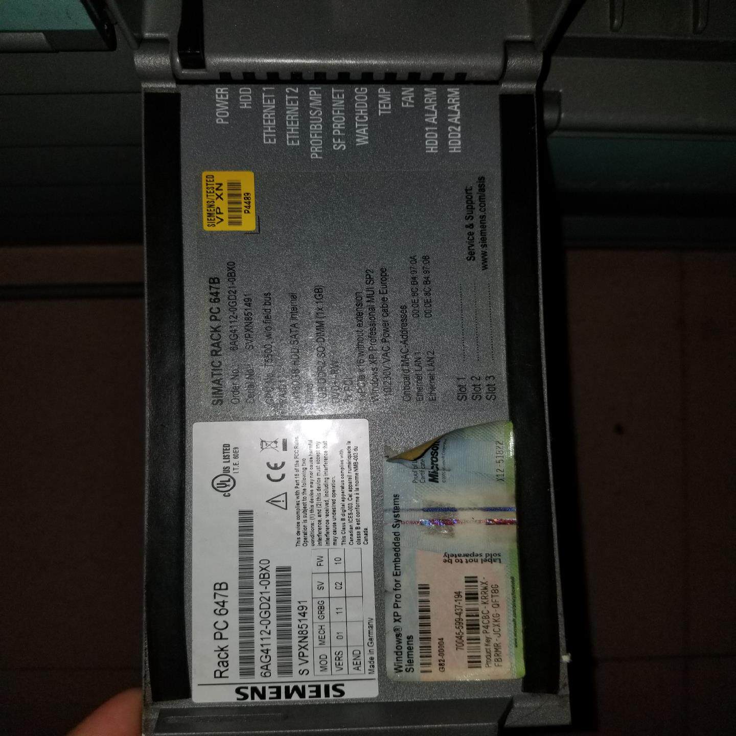 （设备配件）工控西门子B647