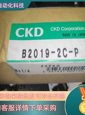 现货CKD原装电磁阀B2019-2C-P原装