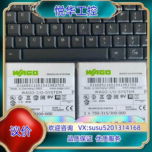 原装德国万可wago  模块750-315/300-000 全新议