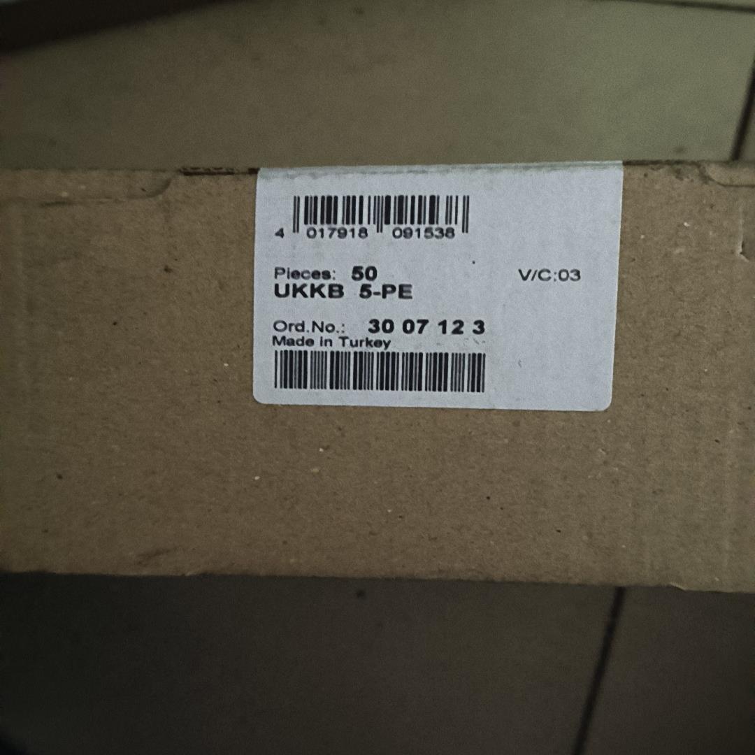 菲尼克斯接线端子 UKKB5－PE  3007123  1盒