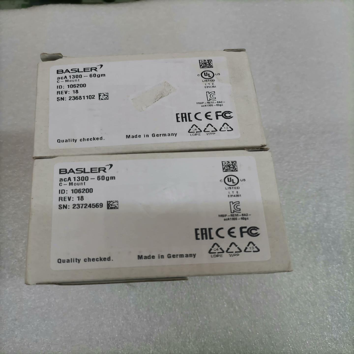 acA1300-60gm巴斯勒工业相机全新原装正品