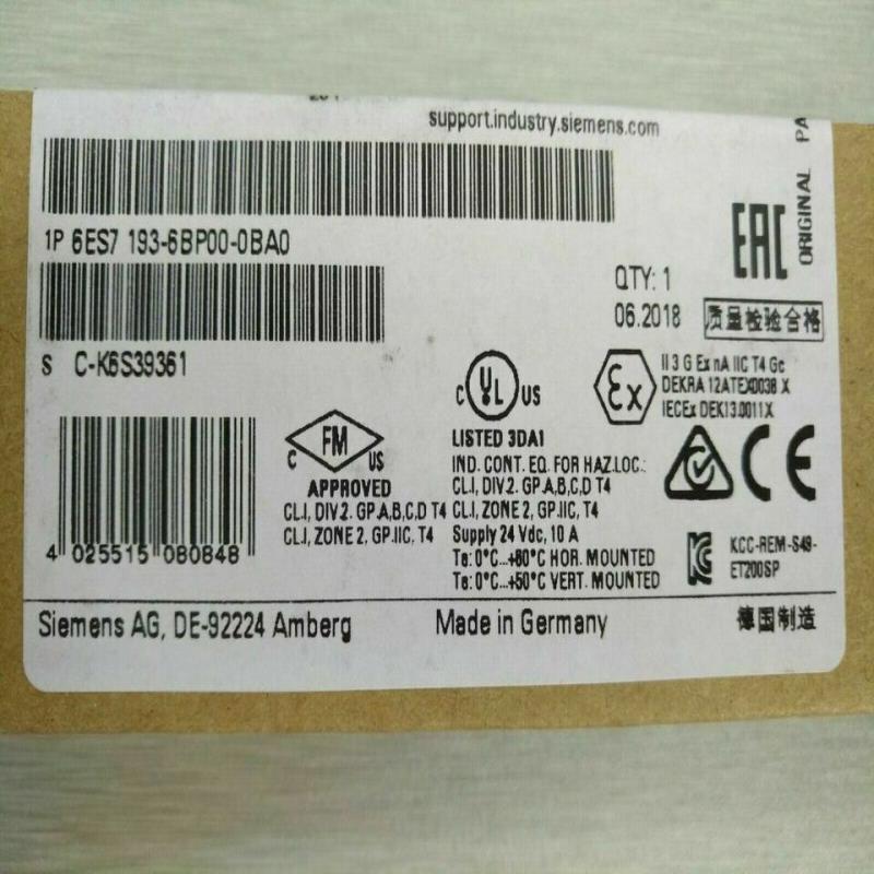 供应原装6ES7 193-6BP00-0BA0 ET200 模块 6ES71936BP000BA0