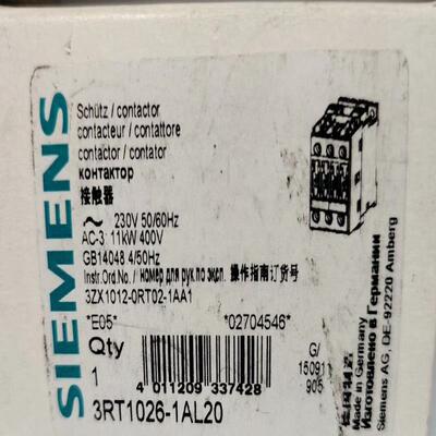 议~西门子接触器 3RT1026-1AL20 AC230V