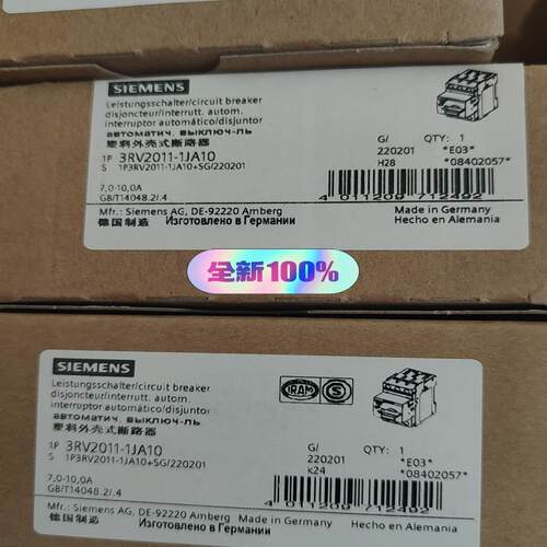 【工控自动化】断路器3RV2011-1JA10议价