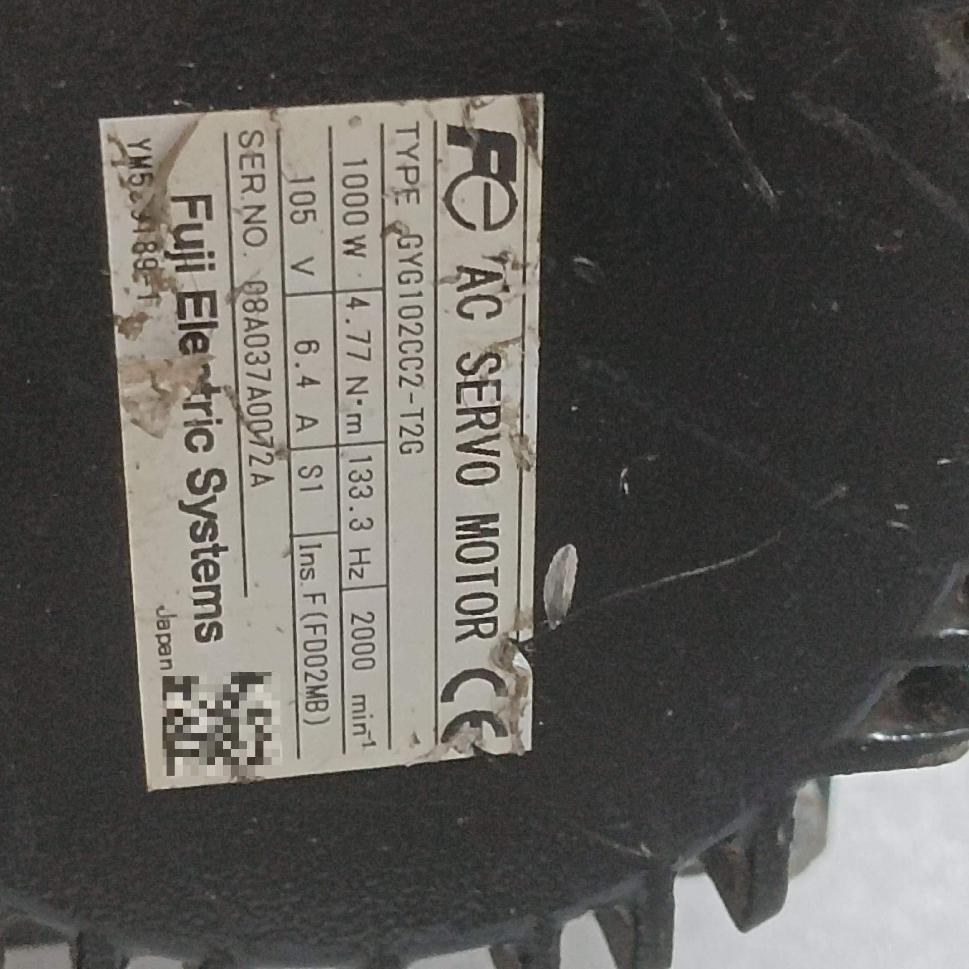 富士伺服电机GYG102CC2-T2E，1KW220V，实物(崽崽配件）