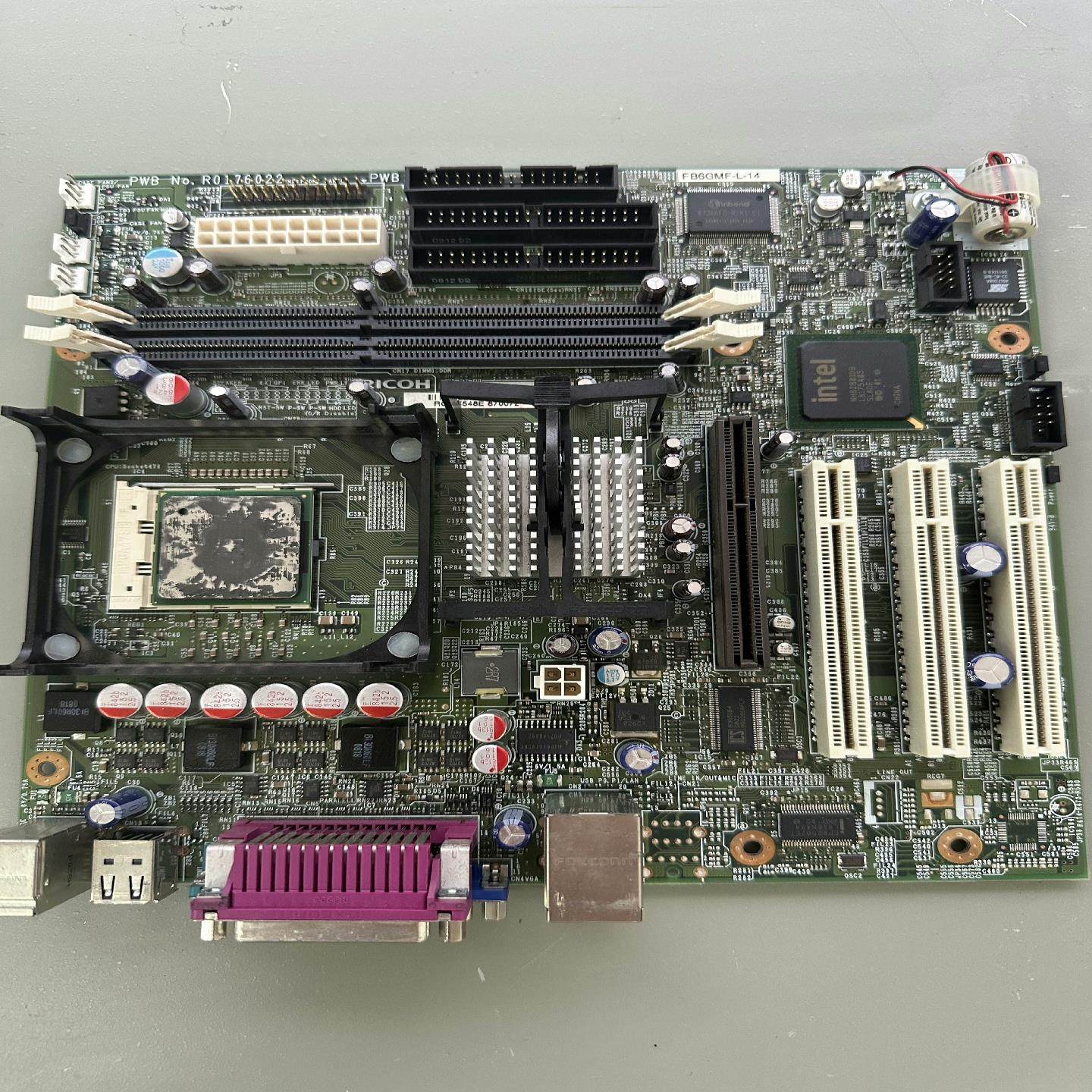 理光RICHO  FB6GM-L-14工控机主板 送CPU~议价