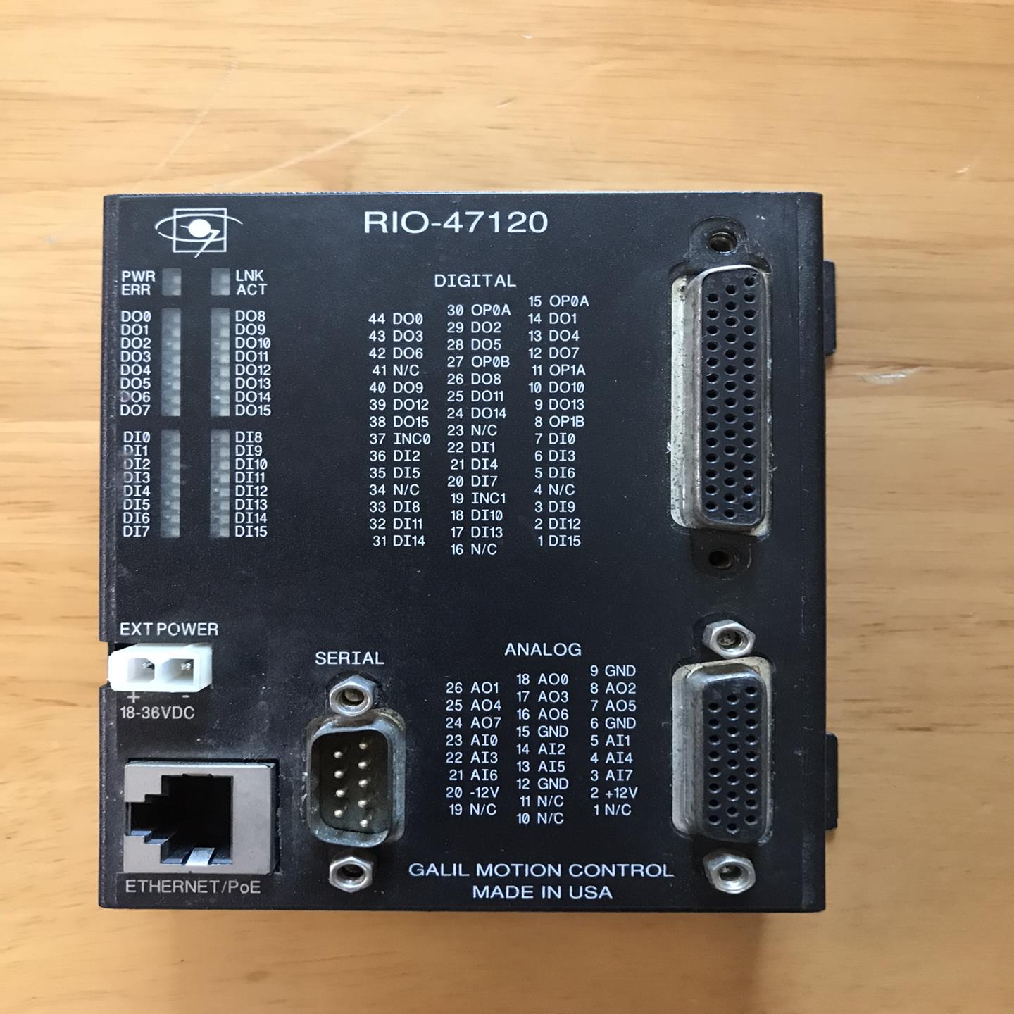 议~控制卡 GALIL RIO-47120