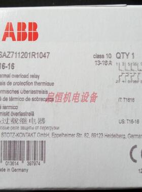 ABB热过载继电器 T16-16 (1SAZ711201R1047)议价