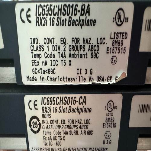 议~IC695CHS016-BA，IC695CHS016-CA