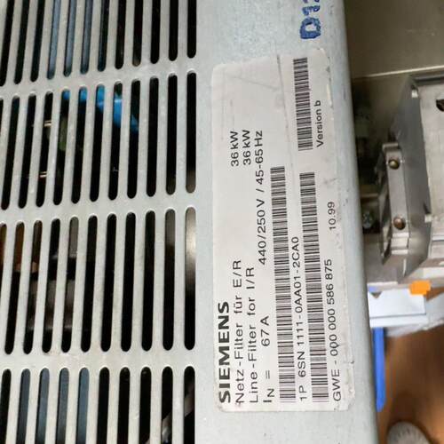 [德峰]SN1111KW-AA01-6西门子滤波器2 36CA00