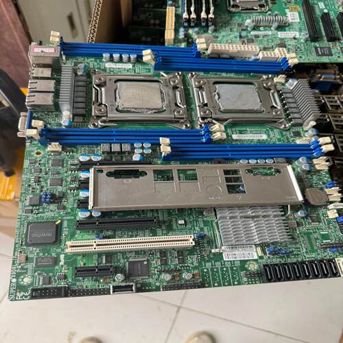 超微X9DRL-IF主板有20片 整机拆卸实图拍摄成色新 测