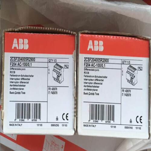 ABB触电保护器 F204 AC-100/0.1 4P 100A