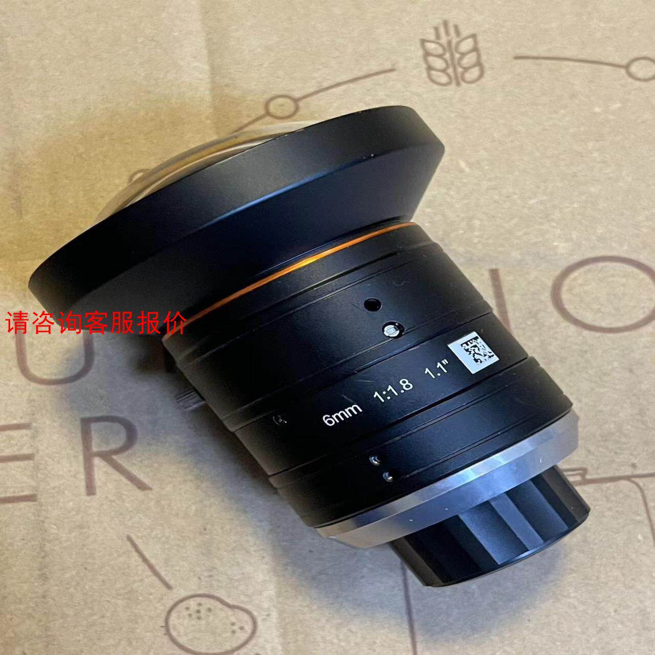 工业镜头，型号：ml-f0618m-12mp，靶面