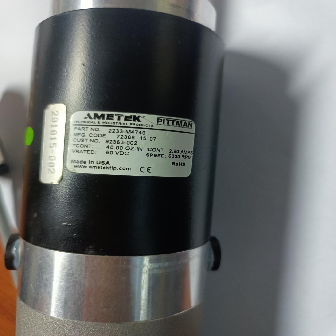 AMETEK电机2233-M4749现货实拍没使用过议价