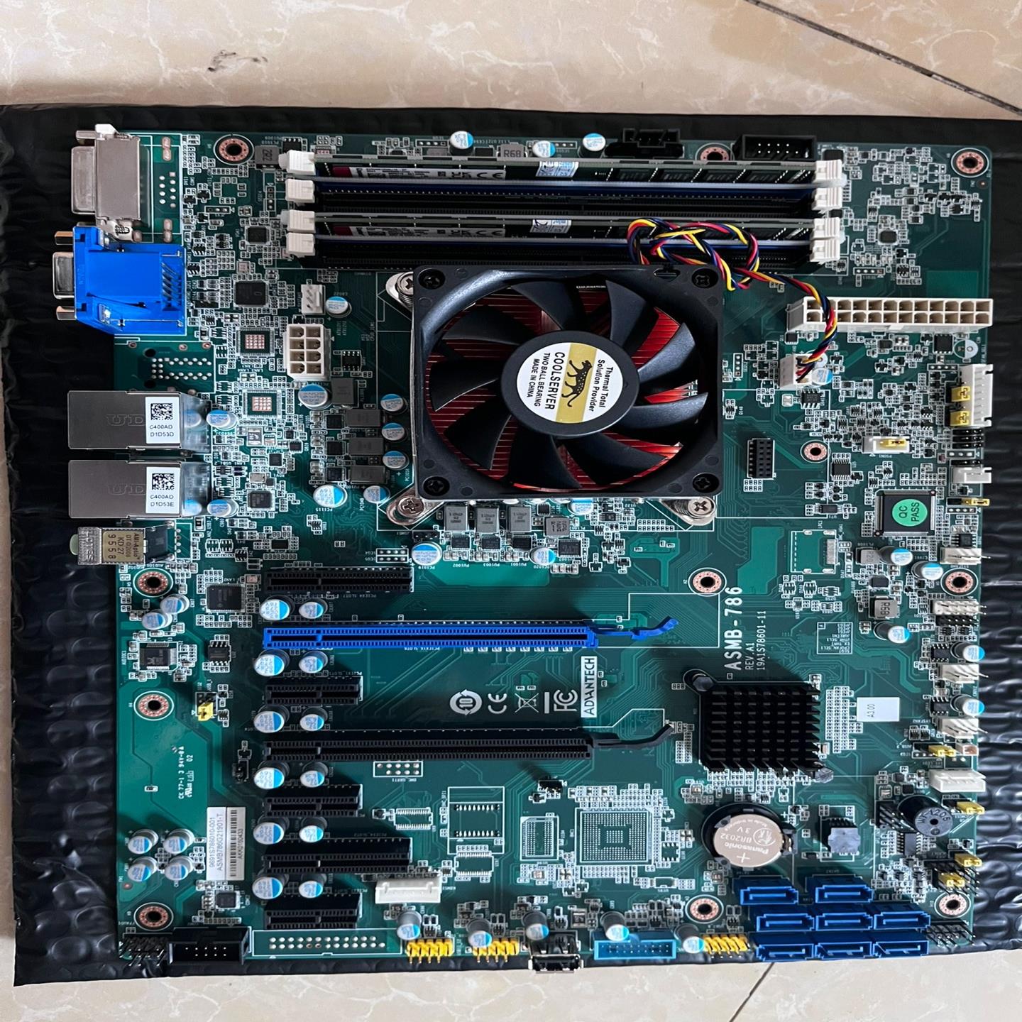 （设备配件）研华服务器主板ASMB-786，支持八代九代CPU，7个PC