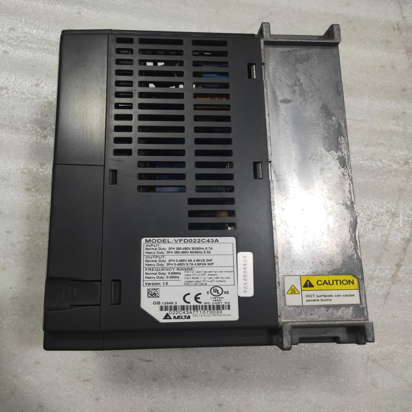 议~台达C2000变频器VFD022C43A拆机件,实物图片,成