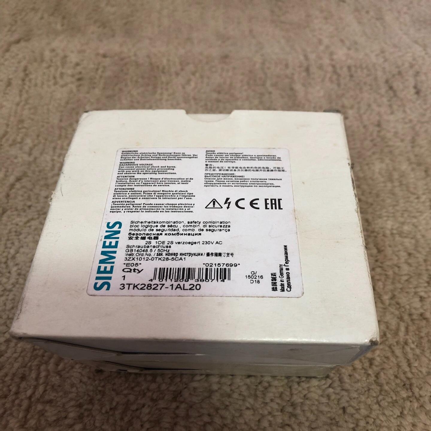 （设备配件）西门子安全继电器3TK2827-1AL20