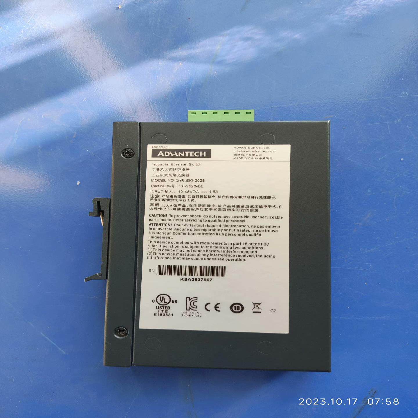 【工控自动化】工业用路游器台湾研华EK1一2528库存无包装议价
