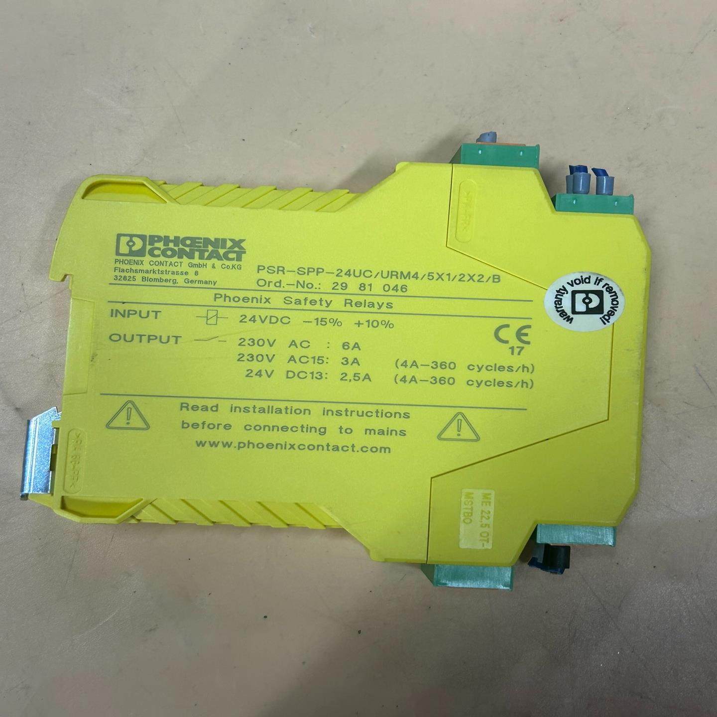 【汇生】菲尼克斯安全继电器PSR-SPP-24UC/URM4/5X1【议价】