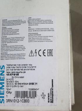 电机继电器 3RN1012/1011/1010-1CB00/2CB00/1CW00 3RN1022-1DW00