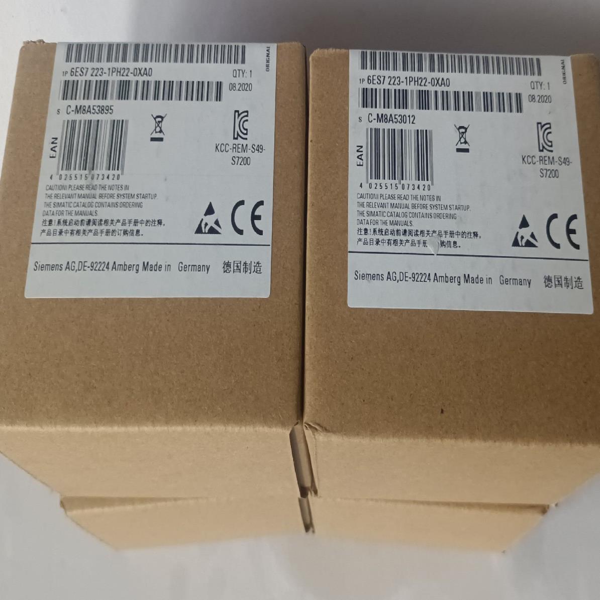 西门子PLC，6ES7223-1PH22-OXAO，全新