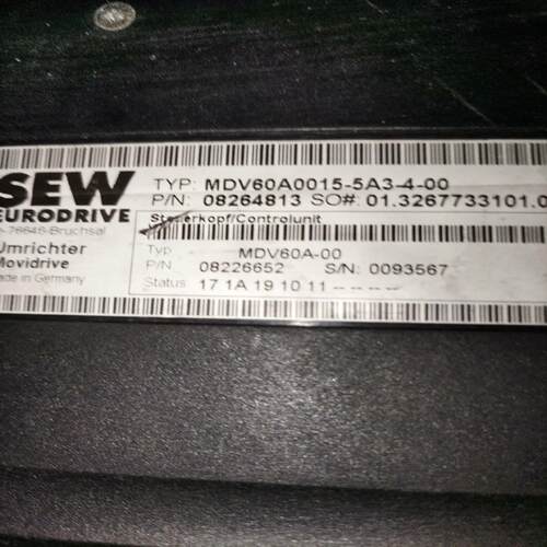 【工控自动化】MDV60A0015-5A3-4-00    SEW议价