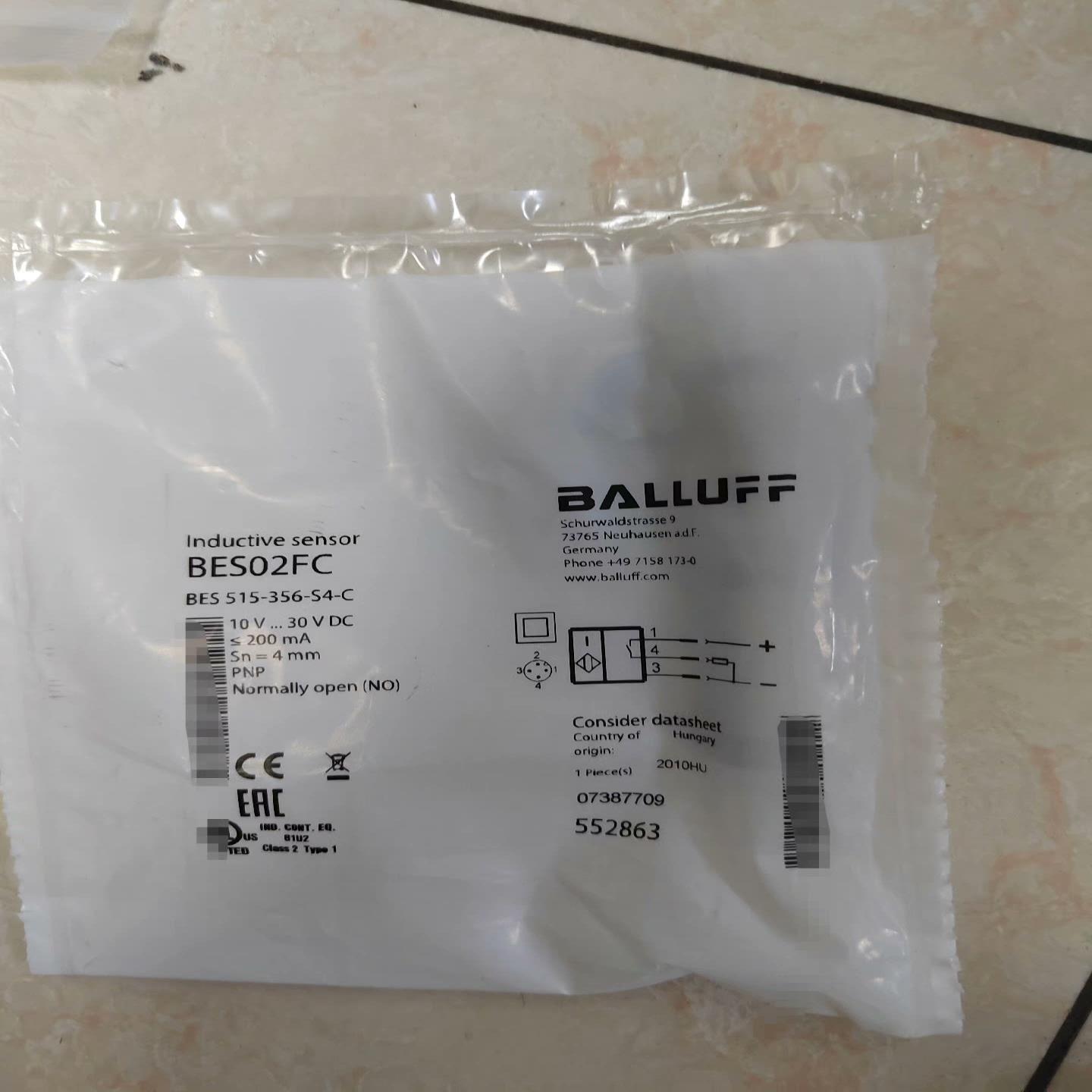 巴鲁夫传感器  BES02FC