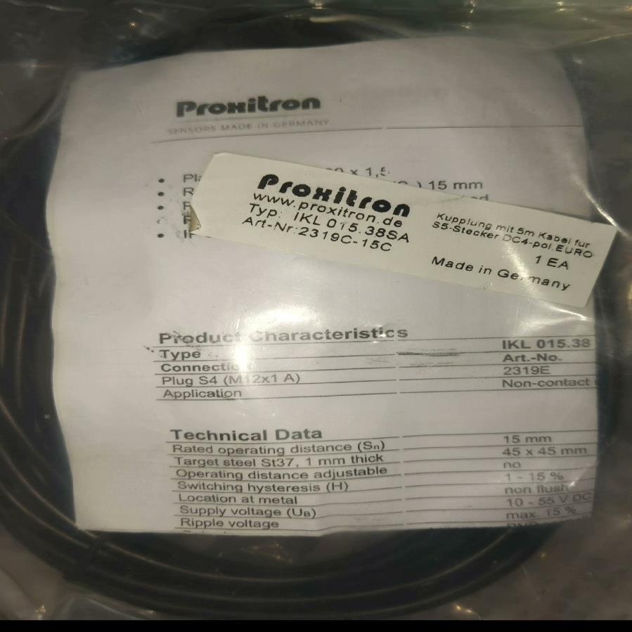 德国 proxitron IKL015.38SA 传感器