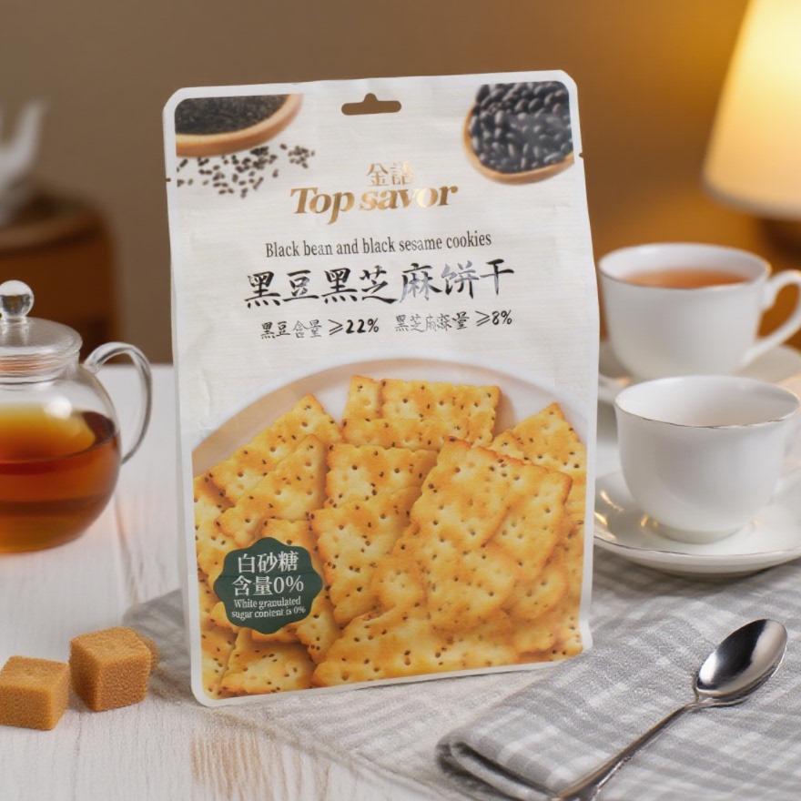澳门金语黑豆黑芝麻薄脆饼干