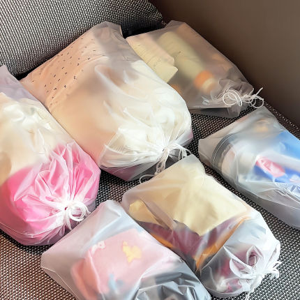 【旅行好物】行李收纳袋防水防尘束口抽绳袋衣服鞋子分类隔脏袋子
