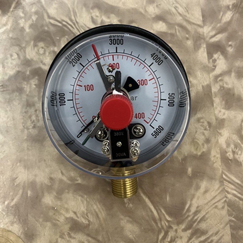 YXC100立式电接点表0-400bar磁助电接点压力表600bar.50VA.600kg