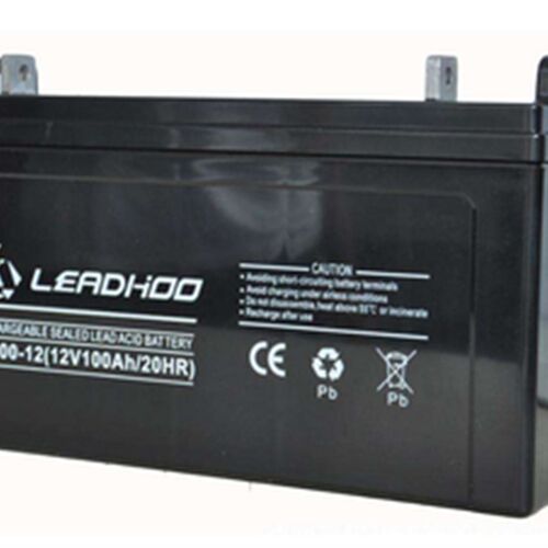 LEADHOO蓄电池NP100-12利虎12V100AH房车用铅酸电池UPS太阳能发电