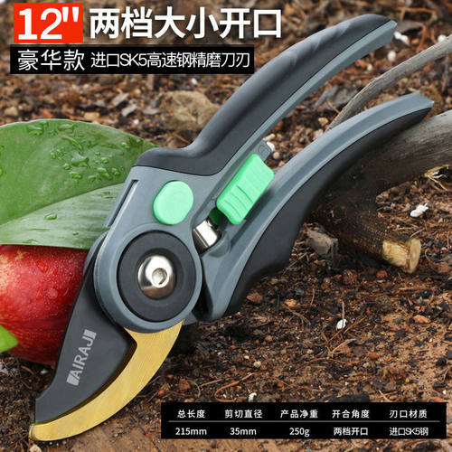 日本进口钢修枝剪果树木花卉园林艺滑轮省力嫁接sk5修枝剪刀家用