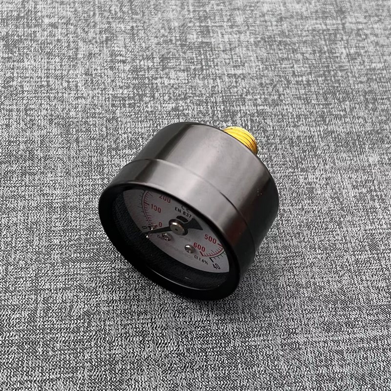 轴向压力表 40bar 600psi气压表 4MPA 水压表 直径40mm EN837.1
