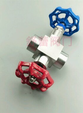 J19W/H-160C/P碳钢材质压力表针型阀/压力表三通阀DN6三通针型阀