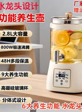 带水龙头炖煮一体煮茶壶烧水壶家