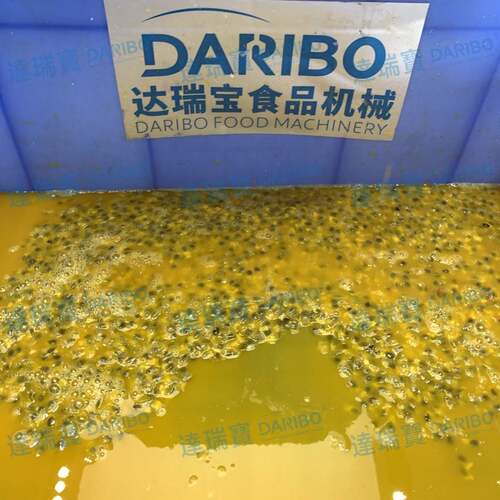 l直接投料式百香果压榨机 百香果挖果肉机 西番莲加工产线设计