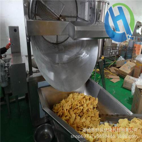 苦荞面片油炸机器 全自动锅巴油炸锅 炸荞麦片专用油炸设备