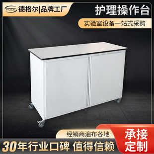 理化板台面医院护理操作台双开门实验室储物工作台取材台跨境专供