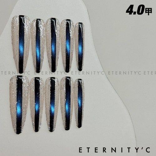 C+爆闪星空 亚文化新款欧美小众高级绝美轻奢手工重工美甲穿戴甲