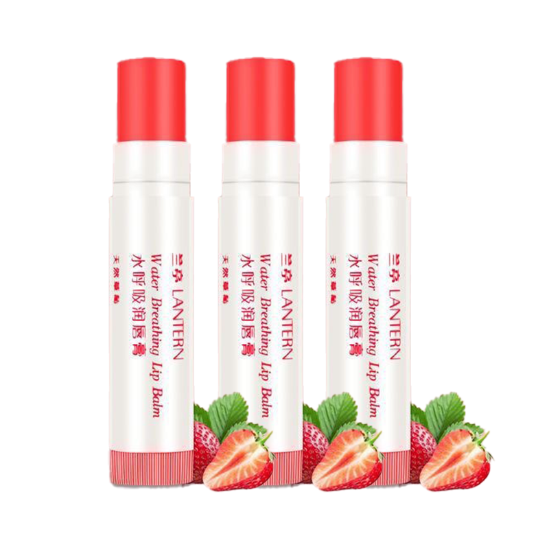 【芭芭农场】兰亭水润呼吸水果润唇膏3.5g*3支 草莓味
