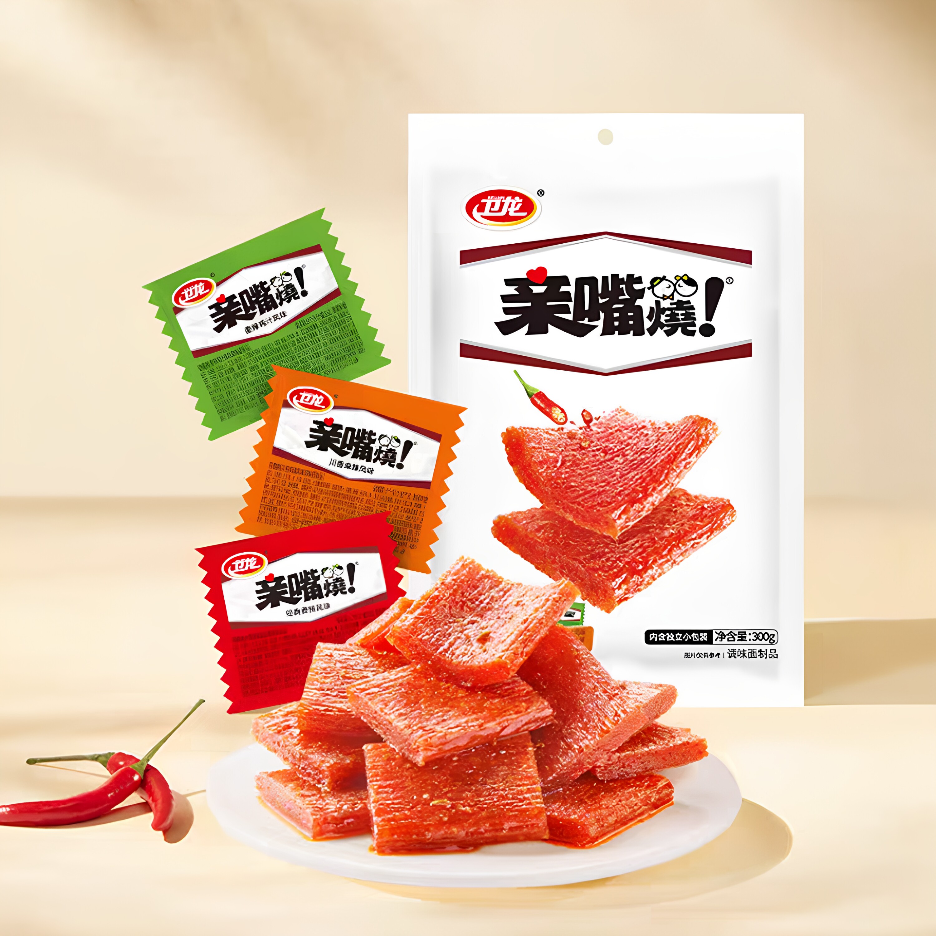 卫龙辣条亲嘴烧300g*1袋