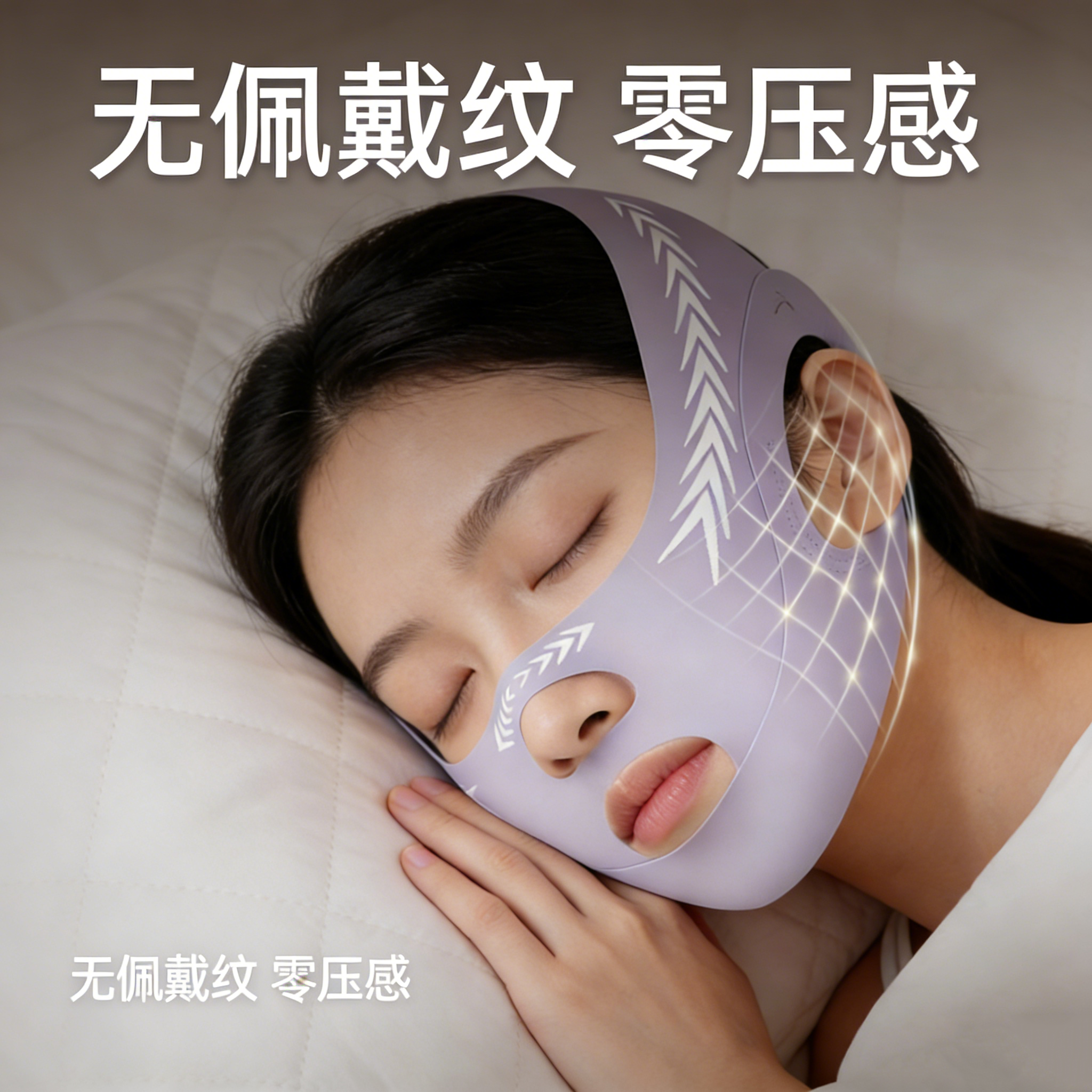 德国v脸绷带面部提拉紧致法令纹双下巴全脸提升零压感睡觉矫正器