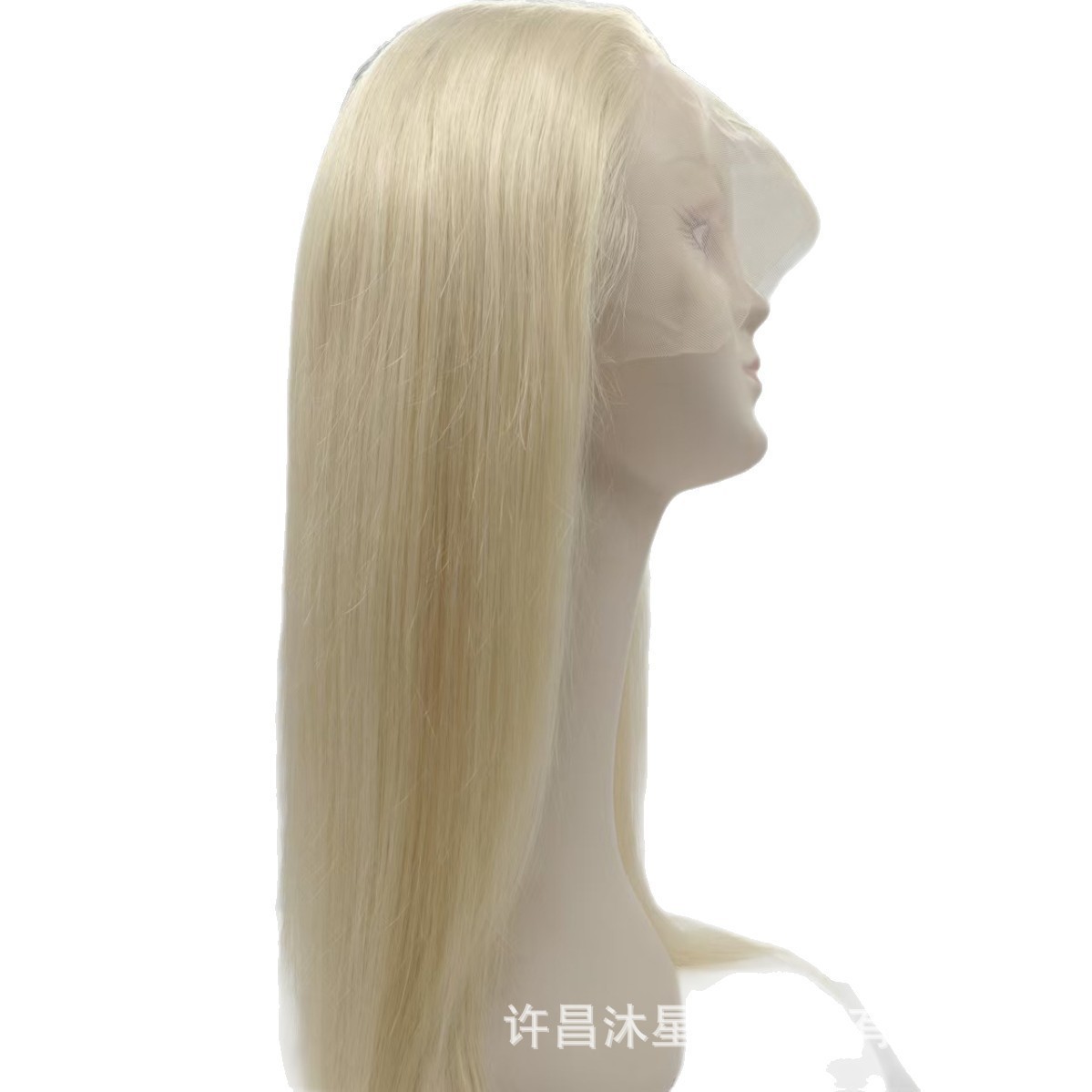 许昌真人假发金黄613色13X4 前蕾丝长直发全头套可漂可染随意分缝